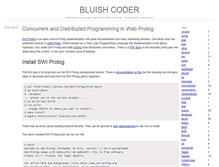 Tablet Screenshot of bluishcoder.co.nz